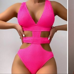 Shein one piece strappy swimsuit